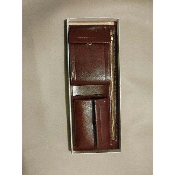 Talon Count Tri-Fold Wallet Brown Cowhide Leather Vintage Made In America - Picture 14 of 16